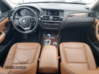 2017 BMW X3 xDrive28i with VIN 5UXWX9C56H0T09497, listed as a Copart auction lot 48904575 with 110,950 mi miles and Salvage Title. Bid and sale history available at DreamBid. Image 8.