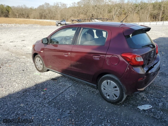 2019 Mitsubishi Mirage ES with VIN ML32A3HJ4KH003110, listed as a Copart auction lot 45547795 with 67,443 mi miles and Salvage Title. Bid and sale history available at carsss.com. Image 2.