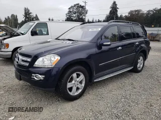 2007 Mercedes-Benz GL-Class with VIN 4JGBF71E97A212423, listed as a Copart auction lot 74560094 with 129,793 mi miles and Salvage Title. Bid and sale history available at carsss.com. Image 1.
