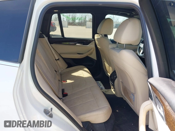 2020 BMW X3 sDrive30i with VIN 5UXTY3C00LLU71540, listed as a IAAI auction lot 41718918 with 91,501 mi miles. Bid and sale history available at carsss.com. Image 8.