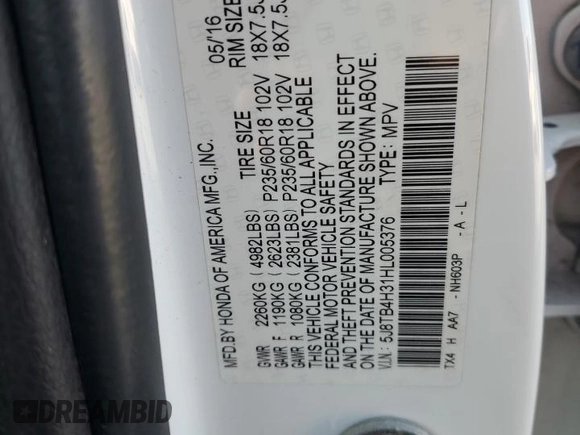 2017 Acura RDX with VIN 5J8TB4H31HL005376, listed as a Copart auction lot 50765015 with 142,795 mi miles and Salvage Title. Bid and sale history available at carsss.com. Image 13.