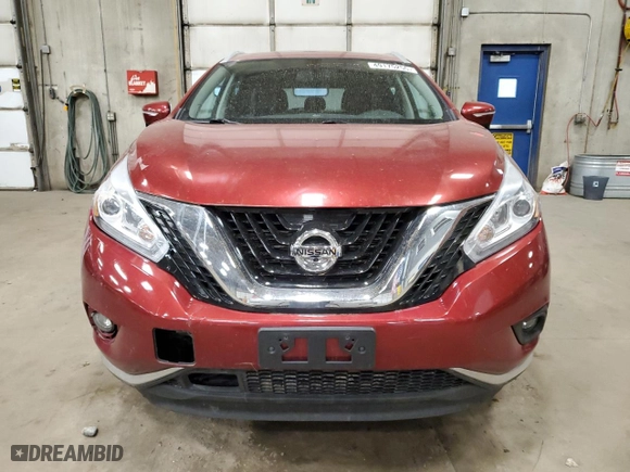 2015 Nissan Murano SV with VIN 5N1AZ2MH6FN242904, listed as a Copart auction lot 49175255 with 117,720 mi miles and Salvage Title. Bid and sale history available at carsss.com. Image 5.