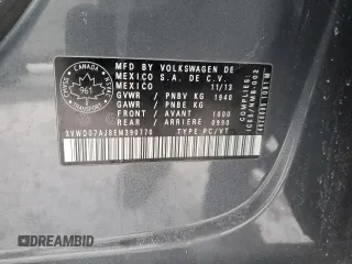 2014 Volkswagen Jetta Sedan SE w/Connectivity with VIN 3VWD07AJ8EM390770, listed as a Copart auction lot 89048365 with 175,637 mi miles and Salvage Title. Bid and sale history available at carsss.com. Image 12.