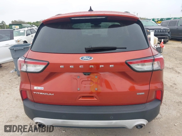 2020 Ford Escape Titanium Hybrid with VIN 1FMCU0DZ1LUB13684, listed as a IAAI auction lot 41629782 with 31,669 mi miles and . Bid and sale history available at DreamBid. Image 16.