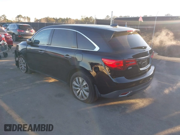 2014 Acura MDX Tech Pkg with VIN 5FRYD3H49EB018603, listed as a IAAI auction lot 41838016 with 203,609 mi miles. Bid and sale history available at carsss.com. Image 3.