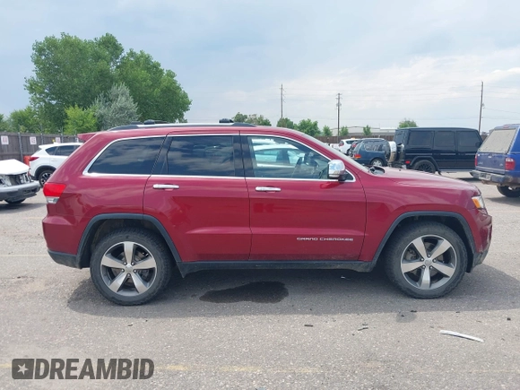 2014 Jeep Grand Cherokee Limited with VIN 1C4RJFBM3EC542576, listed as a IAAI auction lot 42734650 with 177,367 mi miles and . Bid and sale history available at DreamBid. Image 13.