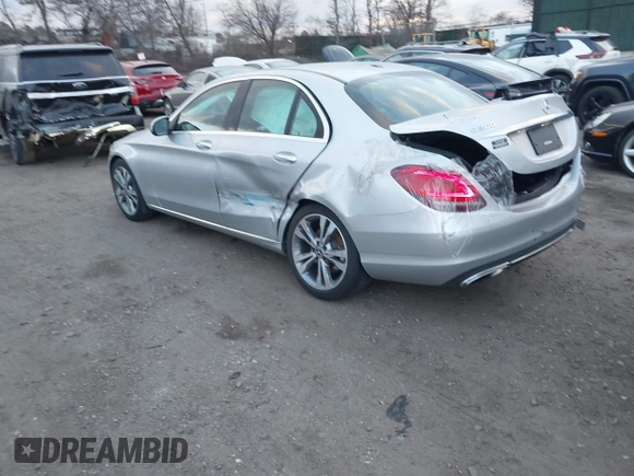 2019 Mercedes-Benz C 300 with VIN WDDWF8DB1KR504239, listed as a IAAI auction lot 41328372 with 22,924 mi miles and . Bid and sale history available at DreamBid. Image 3.