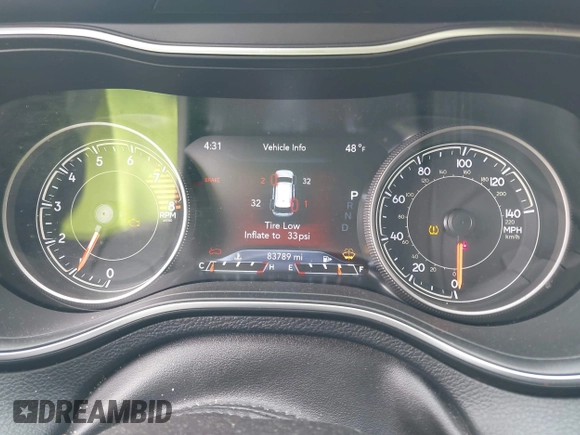2019 Jeep Cherokee Limited with VIN 1C4PJMDXXKD451183, listed as a IAAI auction lot 42285516 with 83,789 mi miles and . Bid and sale history available at DreamBid. Image 7.