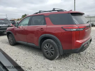 2023 Nissan Pathfinder SV with VIN 5N1DR3BA9PC231305, listed as a Copart auction lot 85828004 with 49,228 mi miles and Salvage Title. Bid and sale history available at carsss.com. Image 2.