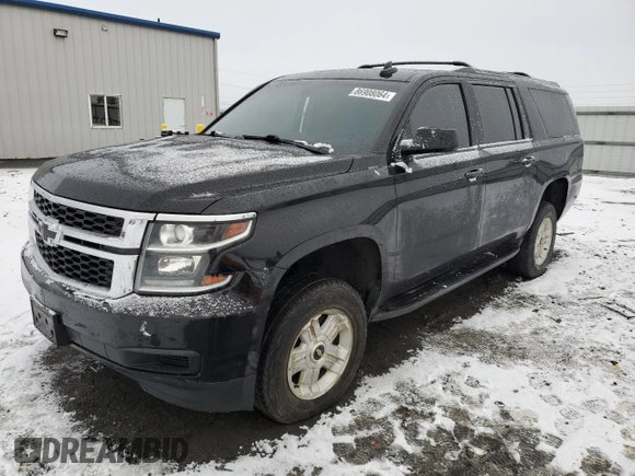 2016 Chevrolet Suburban LS with VIN 1GNSKGKC5GR256358, listed as a Copart auction lot 86908064 with 32,499 mi miles and Salvage Title. Bid and sale history available at carsss.com. Image 1.