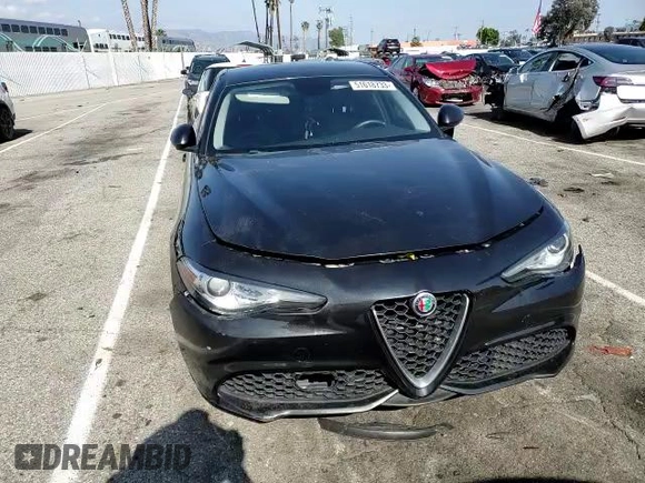 2018 Alfa Romeo Giulia Ti Sport with VIN ZARFAECN0J7591456, listed as a Copart auction lot 51618733 with 0 mi miles. Bid and sale history available at carsss.com. Image 10.