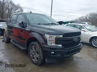 2020 Ford F-150 XL with VIN 1FTEW1E47LKD57237, listed as a IAAI auction lot 41525647 with 75,056 mi miles. Bid and sale history available at carsss.com. Image 1.