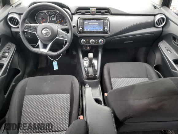 2021 Nissan Versa S with VIN 3N1CN8DVXML809648, listed as a Copart auction lot 58293085 with 62,622 mi miles and Salvage title. Bid and sale history available at DreamBid. Image 8.