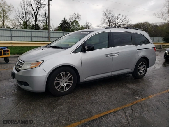 2011 Honda Odyssey EX-L with VIN 5FNRL5H62BB098148, listed as a Copart auction lot 50971955 with 257,103 mi miles and Salvage Title. Bid and sale history available at carsss.com. Image 1.