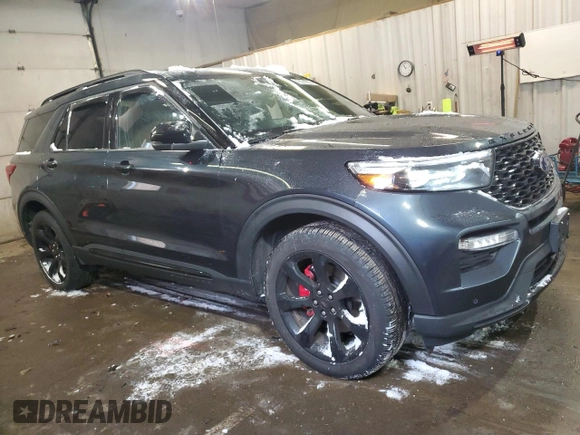 2024 Ford Explorer ST with VIN 1FM5K8GC1RGA38643, listed as a Copart auction lot 42594855 with 9,093 mi miles and Salvage Title. Bid and sale history available at carsss.com. Image 4.