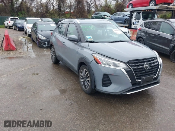 2021 Nissan Kicks SV with VIN 3N1CP5CVXML490990, listed as a IAAI auction lot 41976503 with 72,379 mi miles and . Bid and sale history available at DreamBid. Image 1.