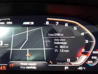 2022 BMW M3 Competition xDrive z VIN WBS43AY07NFL94130, wystawiony jako Copart lot #61525892 z przebiegiem 2784 mil mil oraz . Historia ofert i sprzedaży dostępna na DreamBid. Obrazek 9.