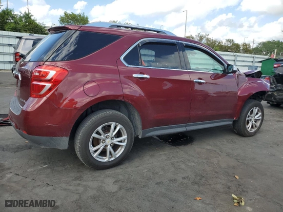 2016 Chevrolet Equinox LTZ with VIN 2GNALDEK3G6177678, listed as a Copart auction lot 50765485 with 125,723 mi miles and Salvage Title. Bid and sale history available at carsss.com. Image 3.