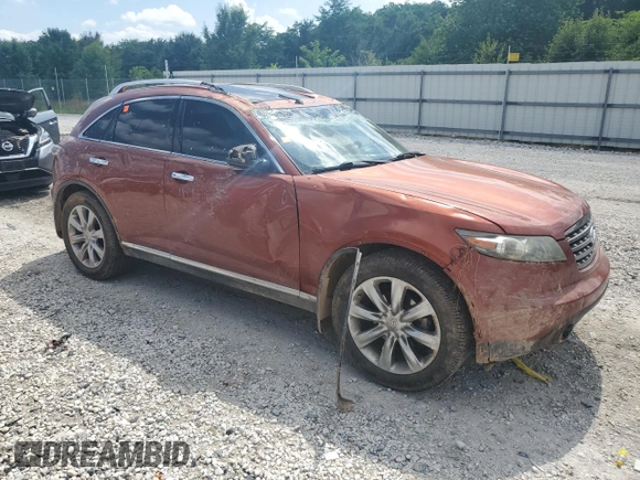 2008 Infiniti FX Options with VIN JNRBS08W68X400384, listed as a Copart auction lot 59956025 with 173,499 mi miles and Salvage title. Bid and sale history available at DreamBid. Image 4.