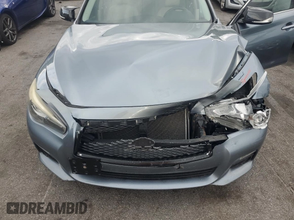 2015 Infiniti Q50 Premium with VIN JN1BV7AP5FM354213, listed as a Copart auction lot 66548864 with 0 mi miles and Clean Title. Bid and sale history available at carsss.com. Image 11.