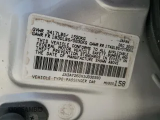 2001 Mitsubishi Mirage ES z VIN JA3AY26CX1U030593, wystawiony jako Copart lot #83749264 z przebiegiem 107 641 mil mil oraz Szkoda całkowita • Salvage title. Historia ofert i sprzedaży dostępna na DreamBid. Obrazek 13.