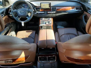 2012 Audi A8 L with VIN WAURVAFD2CN024877, listed as a Copart auction lot 45857735 with 104,641 mi miles and Salvage Title. Bid and sale history available at carsss.com. Image 8.