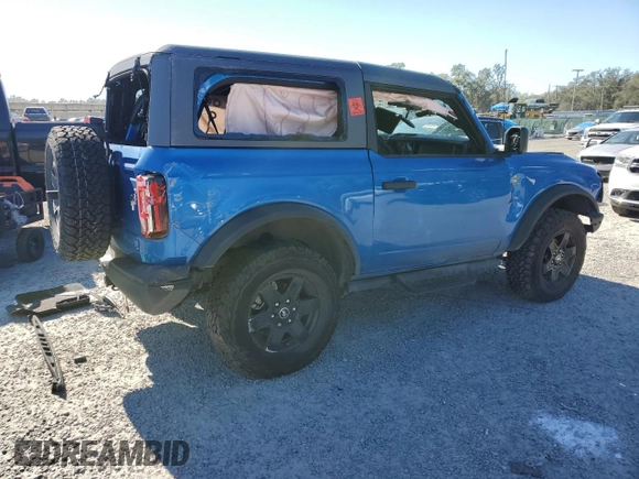 2024 Ford Bronco Black Diamond with VIN 1FMDE1AH3RLA45289, listed as a Copart auction lot 87805915 with 4,644 mi miles and Salvage title. Bid and sale history available at DreamBid. Image 3.
