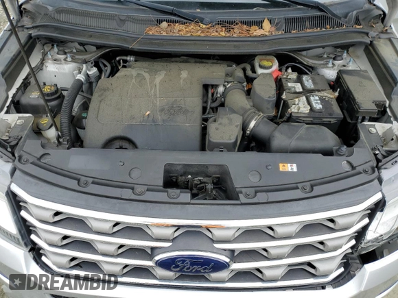 2017 Ford Explorer XLT with VIN 1FM5K7D81HGE13097, listed as a Copart auction lot 55858215 with 98,032 mi miles and Salvage title. Bid and sale history available at DreamBid. Image 12.