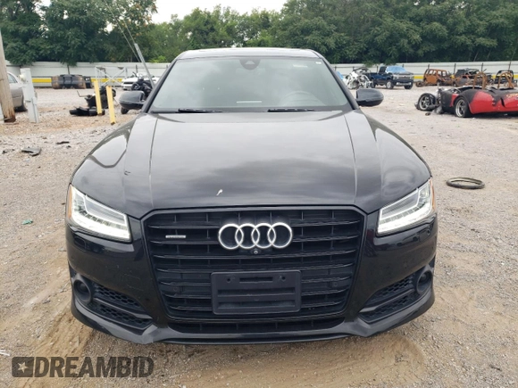 2017 Audi A8 with VIN WAU44AFD7HN010560, listed as a Copart auction lot 60020315 with 86,260 mi miles and Salvage title. Bid and sale history available at DreamBid. Image 5.