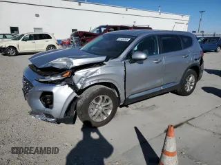 2020 Hyundai Santa Fe SE with VIN 5NMS2CAD1LH199165, listed as a Copart auction lot 54455865 with 27,688 mi miles and Salvage title. Bid and sale history available at DreamBid. Image 1.
