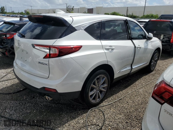 2020 Acura RDX w/Technology Pkg with VIN 5J8TC1H51LL010616, listed as a Copart auction lot 59505954 with 28,268 mi miles and Salvage Title. Bid and sale history available at carsss.com. Image 3.