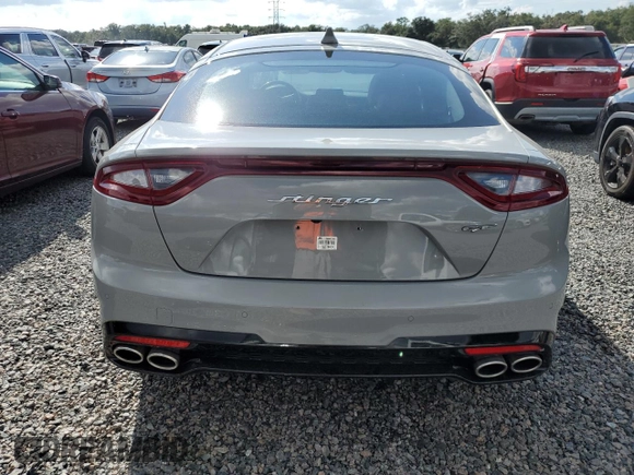 2020 Kia Stinger GT1 with VIN KNAE45LC2L6073852, listed as a Copart auction lot 73830204 with Not Provided miles and Salvage Title. Bid and sale history available at DreamBid. Image 6.