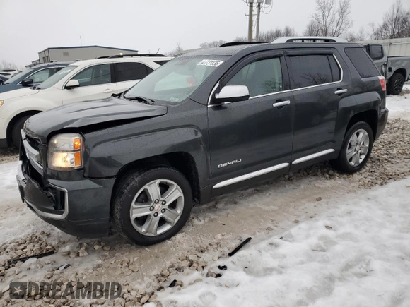 2017 GMC Terrain Denali with VIN 2GKALREK6H6131371, listed as a Copart auction lot 41731835 with 121,715 mi miles and Salvage title. Bid and sale history available at DreamBid. Image 1.