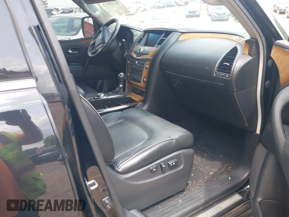2012 Infiniti QX56 7-passenger with VIN JN8AZ2NEXC9015233, listed as a IAAI auction lot 42228817 with 110,020 mi miles and . Bid and sale history available at DreamBid. Image 5.