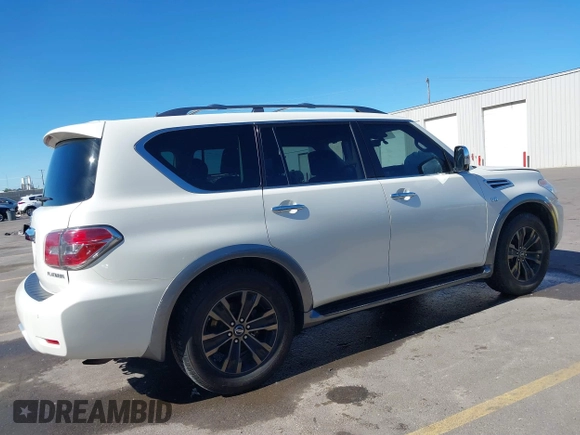 2018 Nissan Armada Platinum with VIN JN8AY2NE7J9730759, listed as a IAAI auction lot 39541925 with 83,001 mi miles. Bid and sale history available at carsss.com. Image 14.