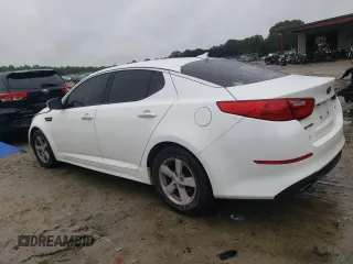 2014 Kia Optima LX with VIN KNAGM4A70E5494065, listed as a Copart auction lot 59100255 with 126,983 mi miles and Salvage title. Bid and sale history available at DreamBid. Image 2.