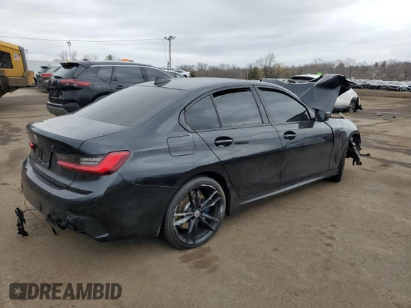 2020 BMW 3 Series M340i xDrive with VIN WBA5U9C01LFH09435, listed as a Copart auction lot 47883435 with Not Provided miles and Salvage Title. Bid and sale history available at DreamBid. Image 3.