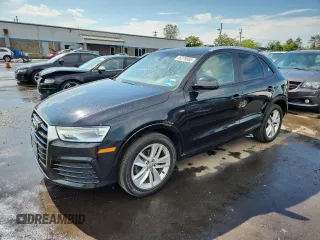 2018 Audi Q3 Premium with VIN WA1ECCFS2JR017588, listed as a Copart auction lot 66276955 with 93,838 mi miles and Salvage title. Bid and sale history available at DreamBid. Image 1.
