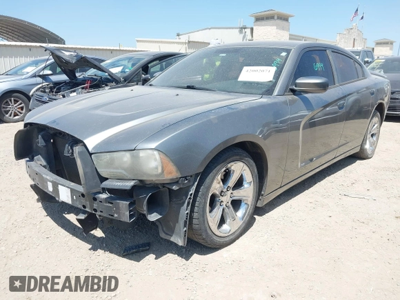 2012 Dodge Charger SE with VIN 2C3CDXBG5CH219805, listed as a IAAI auction lot 42002071 with 238,820 mi miles. Bid and sale history available at carsss.com. Image 2.