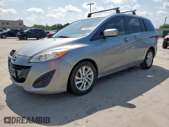 2012 Mazda 5 Sport with VIN JM1CW2BL2C0140909, listed as a Copart auction lot 61840615 with 155,863 mi miles and Salvage title. Bid and sale history available at DreamBid. Image 1.