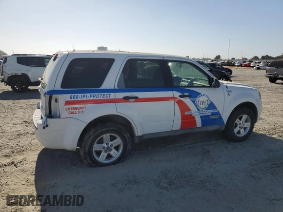 2008 Ford Escape Hybrid with VIN 1FMCU49H18KD68586, listed as a Copart auction lot 58385645 with 98,642 mi miles and Clean title. Bid and sale history available at DreamBid. Image 3.