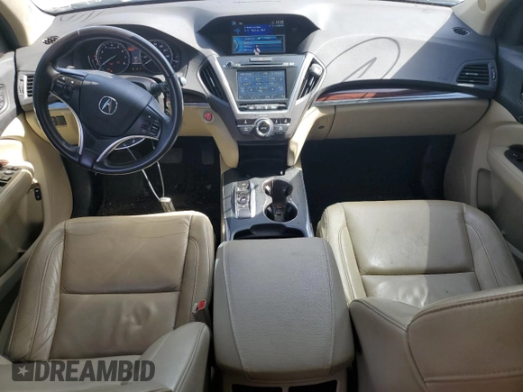 2016 Acura MDX with VIN 5FRYD3H20GB008592, listed as a Copart auction lot 89058995 with 164,886 mi miles and Salvage title. Bid and sale history available at DreamBid. Image 8.