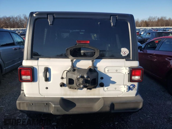 2020 Jeep Wrangler Unlimited Willys with VIN 1C4HJXDN9LW154108, listed as a Copart auction lot 84794694 with 64,609 mi miles and Salvage title. Bid and sale history available at DreamBid. Image 6.