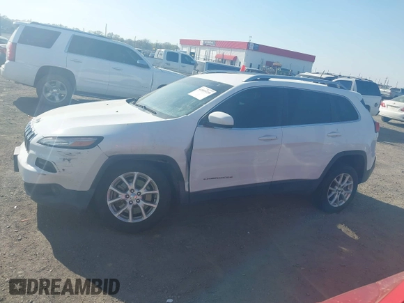 2014 Jeep Cherokee Latitude with VIN 1C4PJLCB1EW226188, listed as a IAAI auction lot 41869119 with 54,478 mi miles. Bid and sale history available at carsss.com. Image 14.