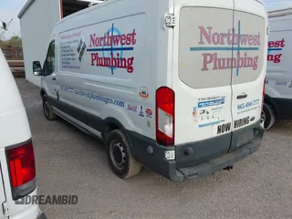 2015 Ford Transit Cargo with VIN 1FTNE2CM7FKA78466, listed as a IAAI auction lot 42074455 with 214,797 mi miles and . Bid and sale history available at carsss.com. Image 3.