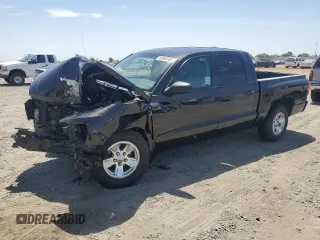 2008 Dodge Dakota SLT with VIN 1D7HE48K68S505807, listed as a Copart auction lot 59005765 with 195,763 mi miles and Salvage title. Bid and sale history available at DreamBid. Image 1.