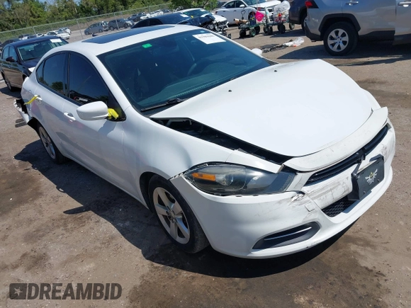 2015 Dodge Dart SXT with VIN 1C3CDFBB0FD121068, listed as a IAAI auction lot 41989686 with 154,205 mi miles and . Bid and sale history available at DreamBid. Image 1.