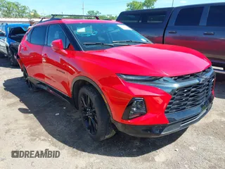 2021 Chevrolet Blazer RS z VIN 3GNKBERS6MS581014, wystawiony jako IAAI lot #42018651 z przebiegiem 91 963 mil mil oraz . Historia ofert i sprzedaży dostępna na DreamBid. Obrazek 1.