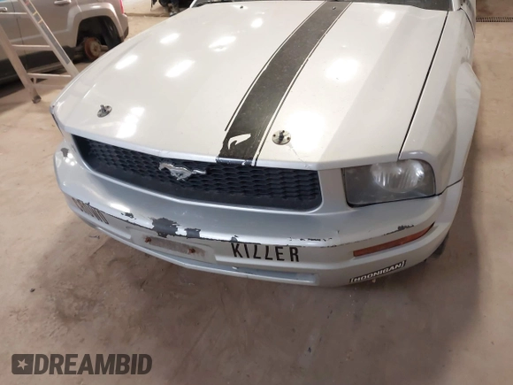 2007 Ford Mustang Deluxe with VIN 1ZVFT80N275299092, listed as a IAAI auction lot 41843625 with 176,599 mi miles. Bid and sale history available at carsss.com. Image 6.