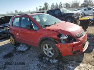 2007 Suzuki SX4 with VIN JS2YB413X75109453, listed as a Copart auction lot 42185675 with 84,548 mi miles and Salvage Title. Bid and sale history available at carsss.com. Image 4.